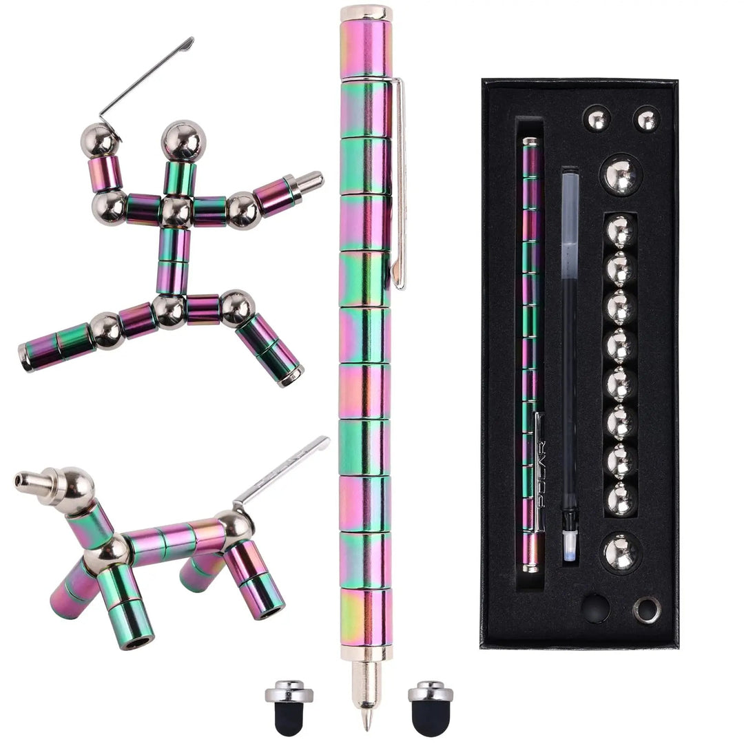 Kreativer magnetischer Zappelstift als Schreibgerät & Anti-Stress Spielzeug. Ideal für Büro & Schreibtisch.