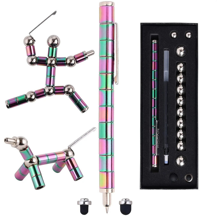 Kreativer magnetischer Zappelstift als Schreibgerät & Anti-Stress Spielzeug. Ideal für Büro & Schreibtisch.