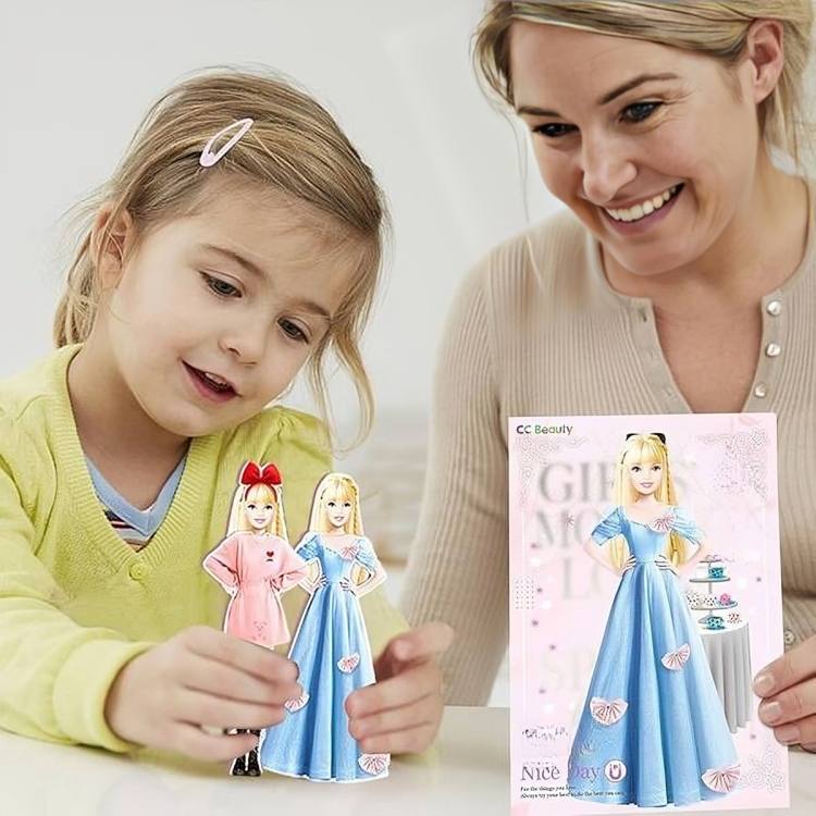 Magnetisches Kreativspielzeug für Kinder: Papierpuppen fördern Fantasie, Motorik und bildschirmfreies Lernen.