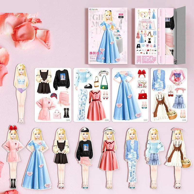 Langlebiges magnetisches Modeset, fördert Rollenspiele und Mode-Experimente bei Kindern.