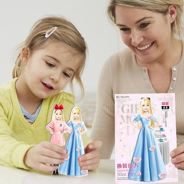 Magnetisches Modeset für Mädchen und Jungen, Anziehpuppen, ideal für kreatives Mode-Spiel.