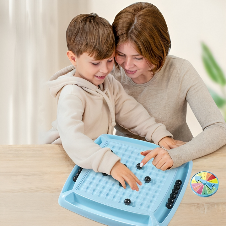 Hochwertiges magnetisches Schachbrett mit eleganten schwarzen & weißen Figuren. Stabiles Design für Spielspaß.
