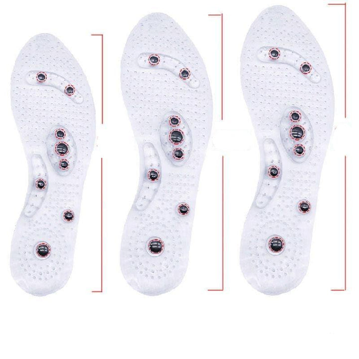 Bequeme MagniStep magnetische Einlegesohlen fördern Gesundheit, Wohlbefinden & Durchblutung im Alltag.