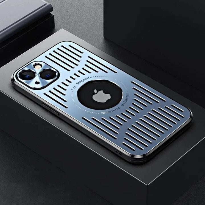 Elegante Magsafe Handyhülle für iPhone 12-15, mit Wärmeableitung & starkem Aufprallschutz.