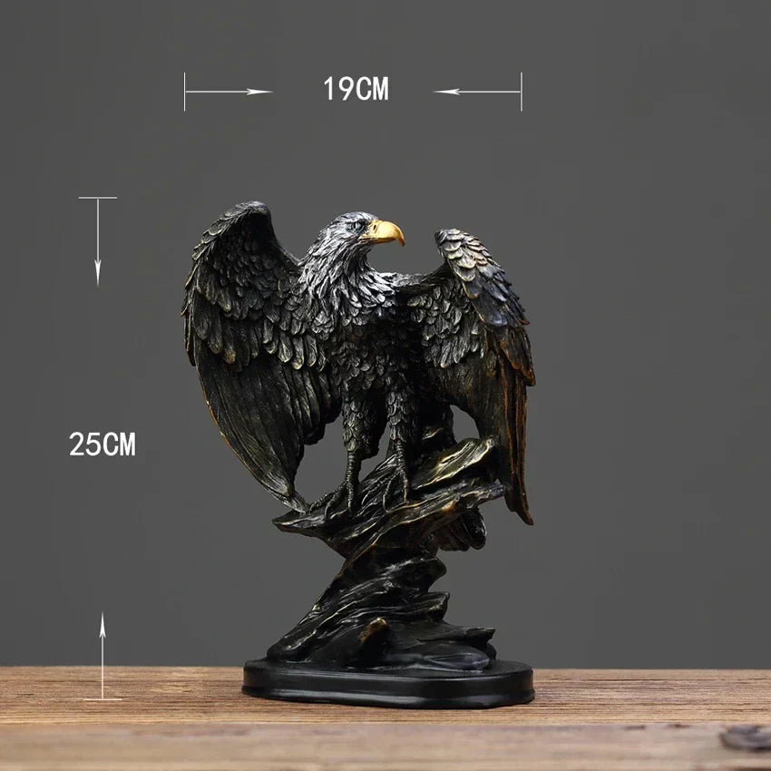 Robuste Bronze Adler Dekofigur; langlebiges Kunstwerk, das Stärke und Schönheit vereint.