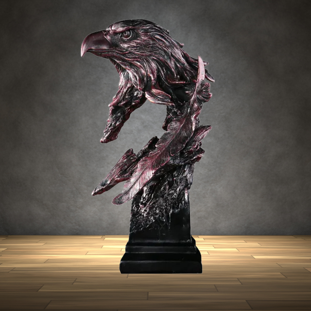 Edle Bronze Adler Figur auf Sockel; perfekte Dekoration, Geschenkidee für Zuhause oder Büro.