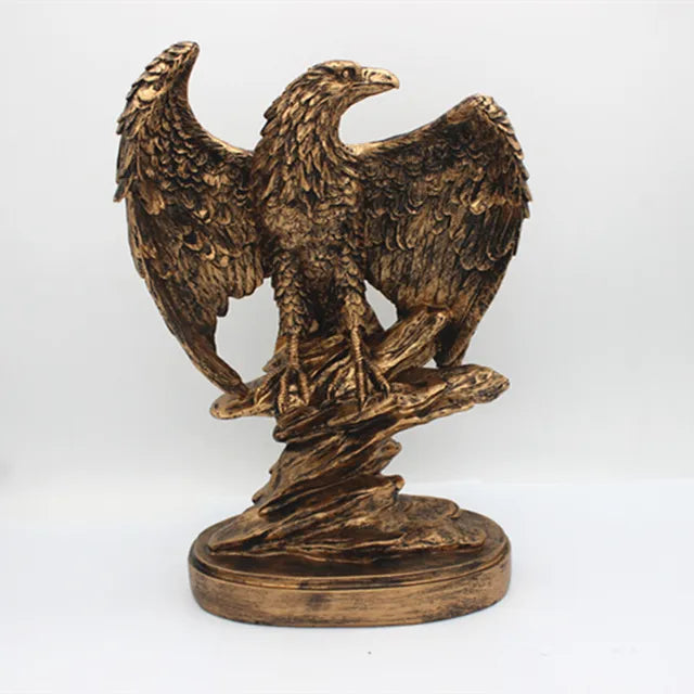 Symbolträchtige Bronze Adler Skulptur; eine majestätische Bereicherung für jede Einrichtung.