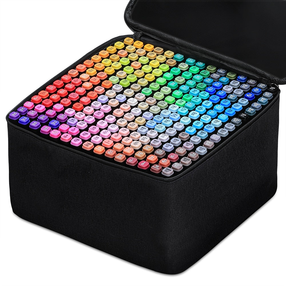 Manga Farbmarker Set für Künstler mit brillanten Farben zum Zeichnen und Malen, ideal für Illustrationen.
