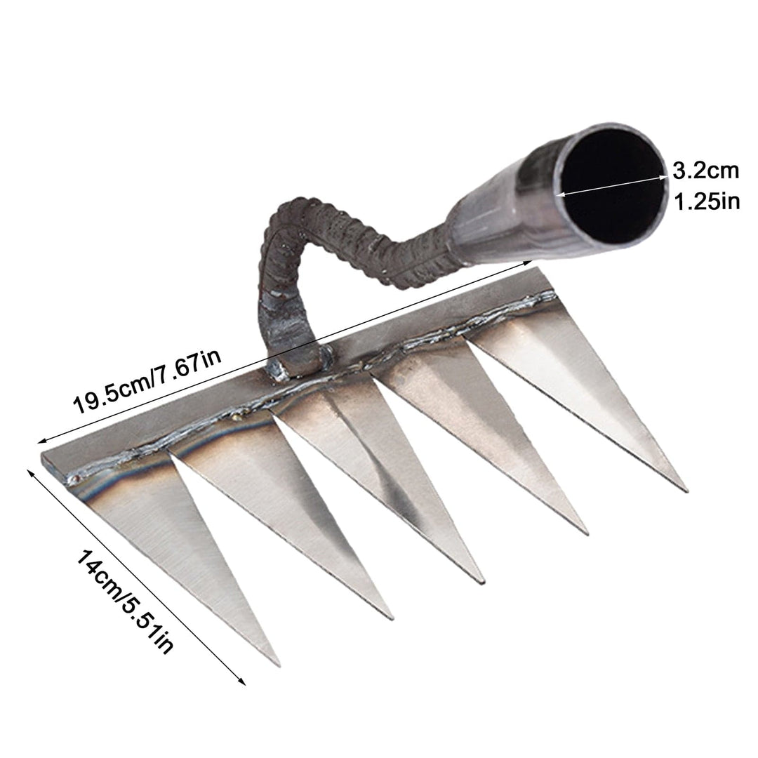 Robuster Unkrautentferner aus hochwertigem Manganstahl. Langlebiges Gartenwerkzeug für intensive Gartenpflege.