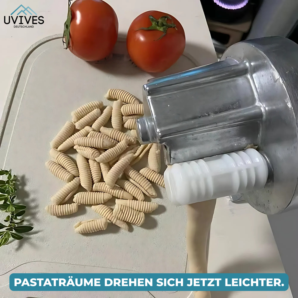 Praktischer Küchenhelfer: Robuste manuelle Pastamaschine für Spaghetti, Fettuccine und Lasagne.