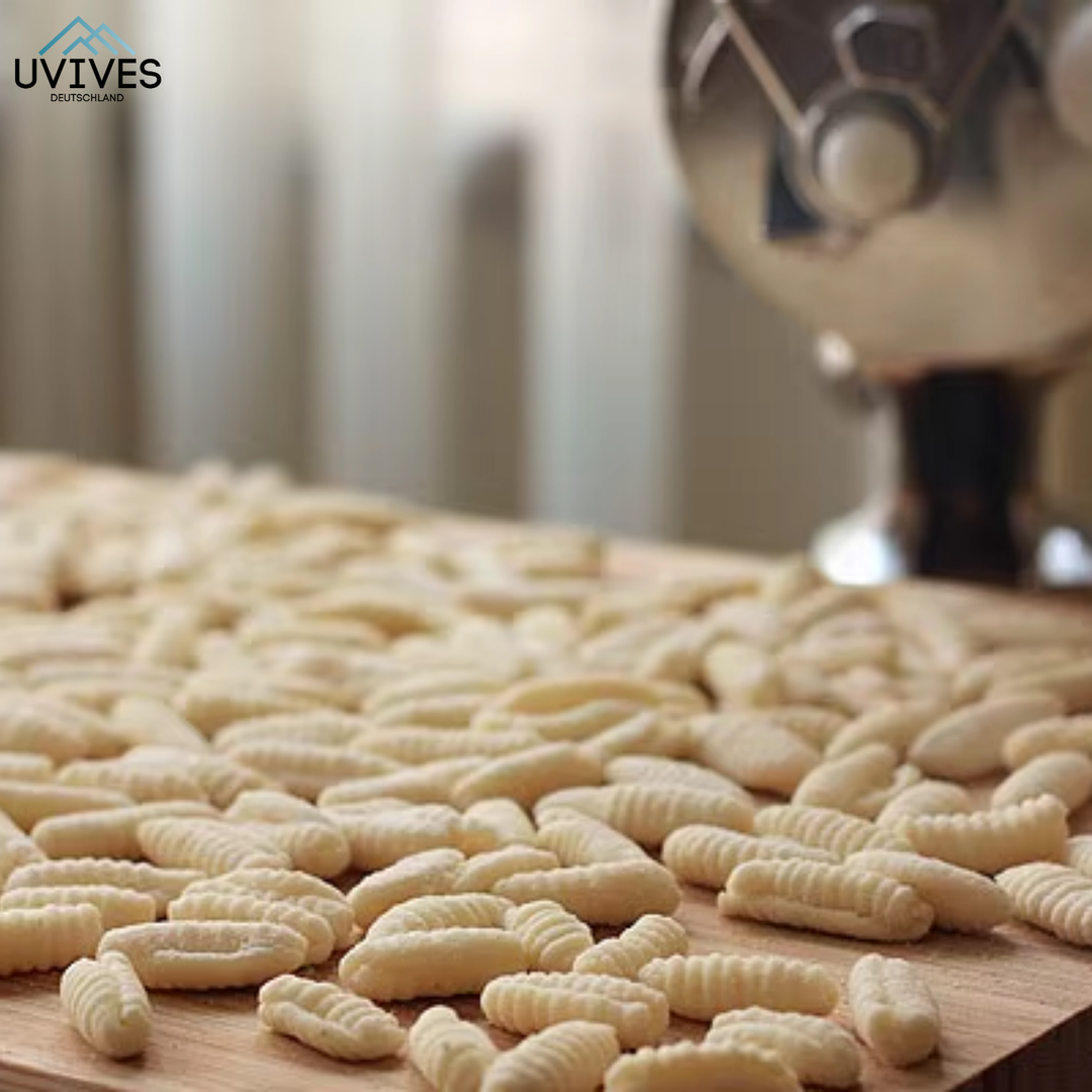Hochwertige manuelle Nudelmaschine für authentische italienische Pasta; ein unverzichtbares Kochzubehör.
