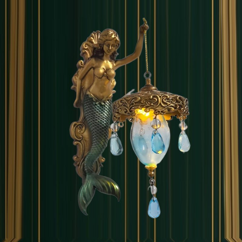Dekorative MARINA Vintage Innenleuchte: elegante LED-Wandlampe aus Metall & Glas. Perfekt für gemütliches Licht.