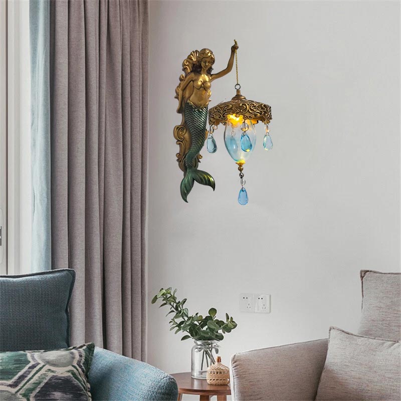 MARINA Vintage Wandleuchte, ideal für Flur & Wohnzimmer. Modernes Metall-Glas-Design mit warmem LED-Licht.