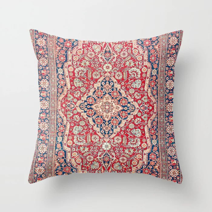 Luxuriöser Plüsch-Dekokissenbezug im marokkanischen Stil, perfekt für Wohn- und Schlafzimmer.