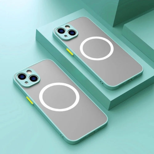 Zuverlässige matte iPhone Hülle mit MagSafe, Fallschutz & Anti-Fingerabdruck Oberfläche.