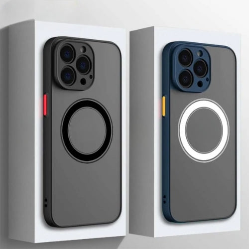 Mattes Slim Case mit MagSafe, starkem Fallschutz & Magnetfunktion für optimalen Halt.