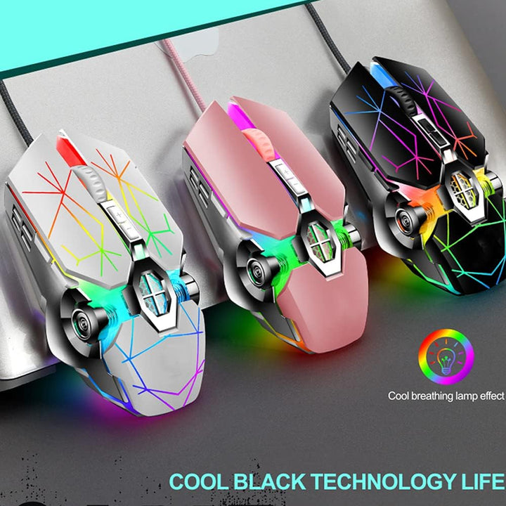 Kompakte mechanische Gaming-Tastatur, 87 Tasten, RGB-Hintergrundbeleuchtung, blaue Schalter.