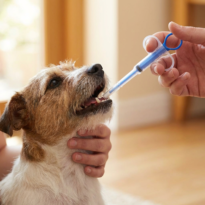Tierpflege-Zubehör: Medikamentenspender für gesunde Hunde & Katzen. Unterstützt die Medikamenteneinnahme.