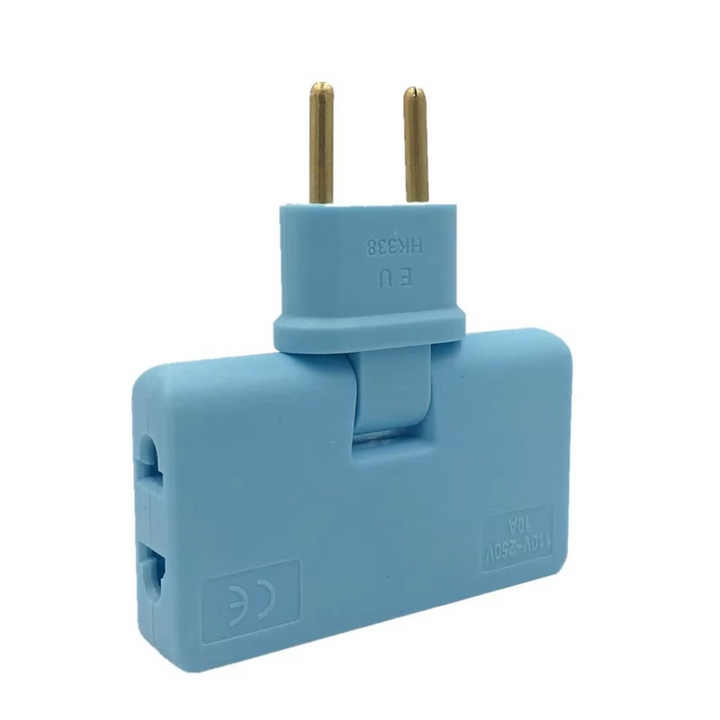 Unverzichtbare Haushaltshilfe: Platzsparender Steckdosenadapter mit Winkel, für effiziente Stromverteilung.