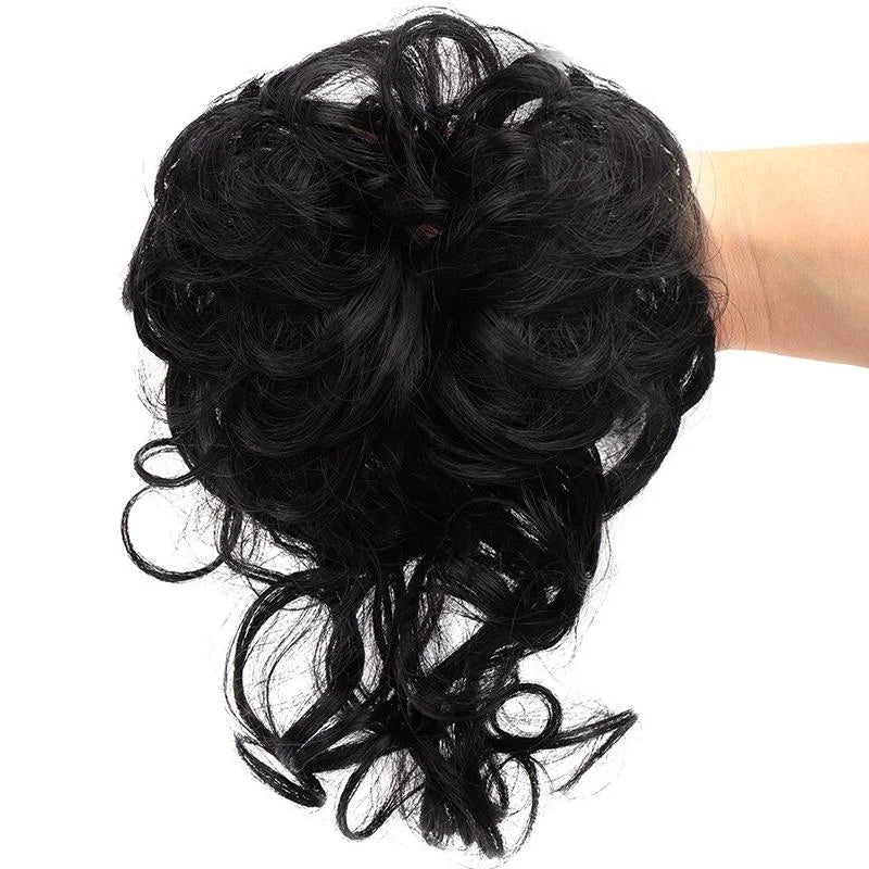 Messy Bun Haarteil, verleiht sofort mehr Volumen & Fülle.