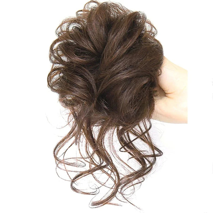 Kunsthaar Messy Bun Haarteil für voluminöse, natürliche Dutt-Frisuren.