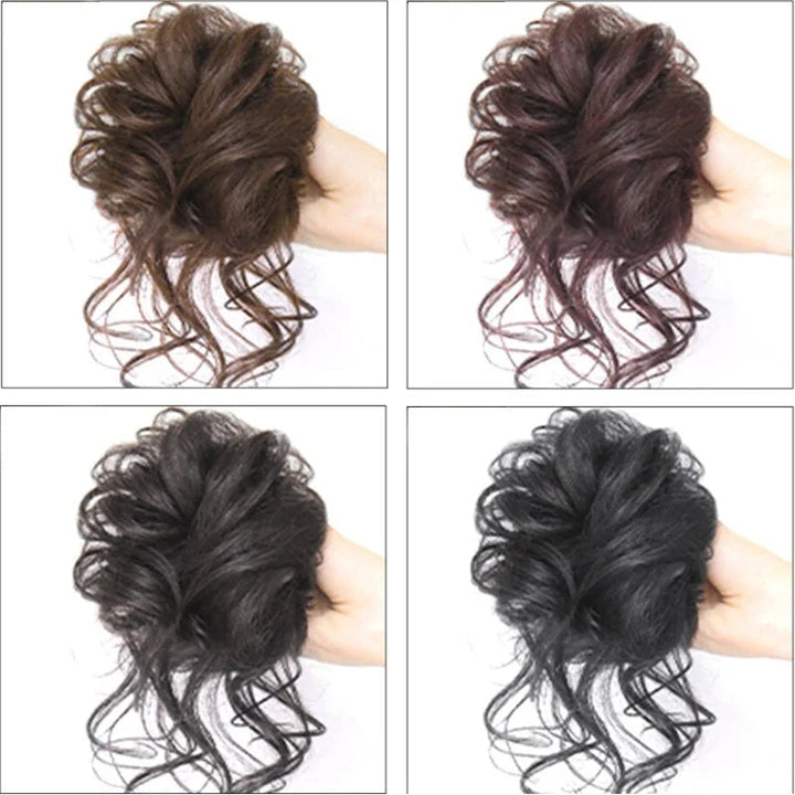Haarverlängerung Messy Bun, schnell & einfach für mehr Fülle im Haar.