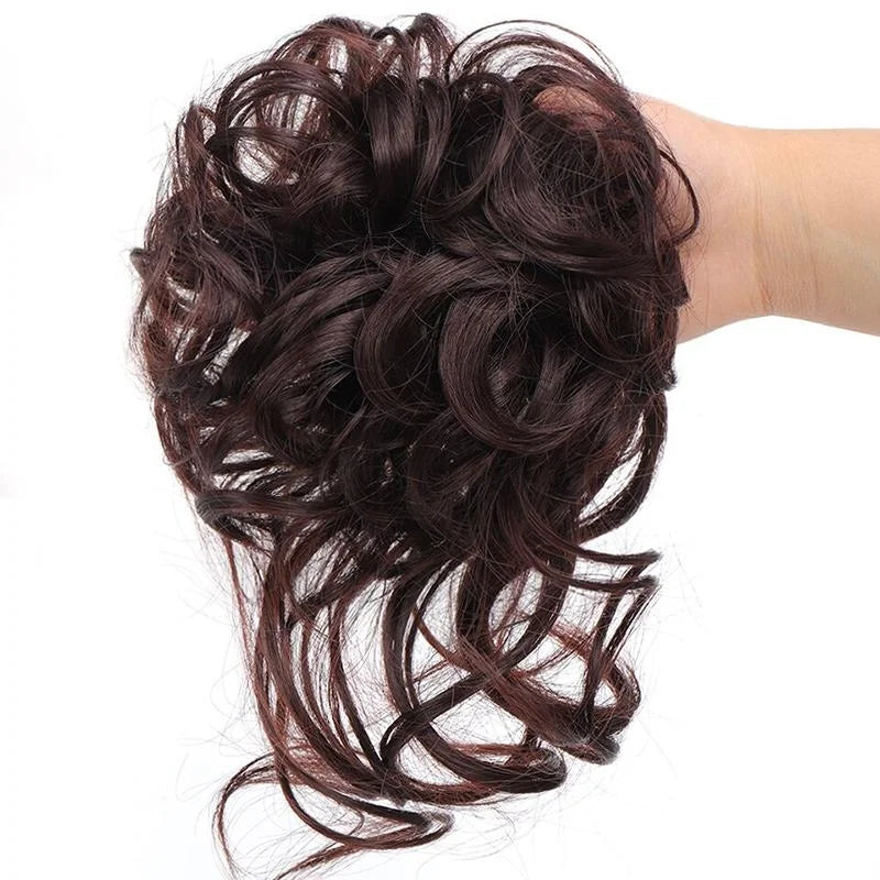 Natürliches Dutt Haarteil, perfekt für voluminöse Hochsteckfrisuren.