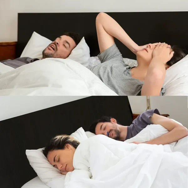 Tragbares Micro-CPAP Schlafhilfe Gerät aus Silikon. Ideal für Reisen und geräuschlosen, gesunden Schlaf.