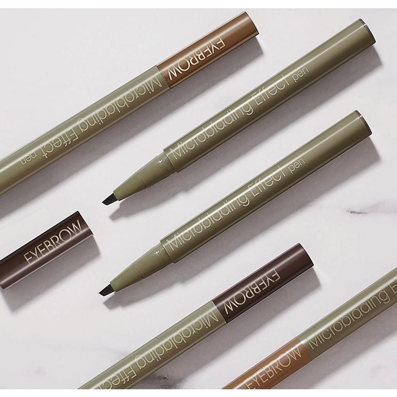Definierte Augenbrauen mit dem Microblading Stift. Für einen natürlichen, langanhaltenden Look.