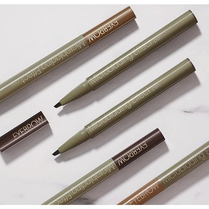 Definierte Augenbrauen mit dem Microblading Stift. Für einen natürlichen, langanhaltenden Look.