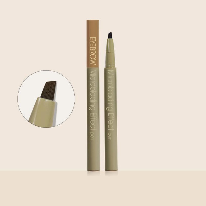 Präziser Microblading Augenbrauenstift für haarähnliche Striche. Natürliches Augenbrauen Make-up.