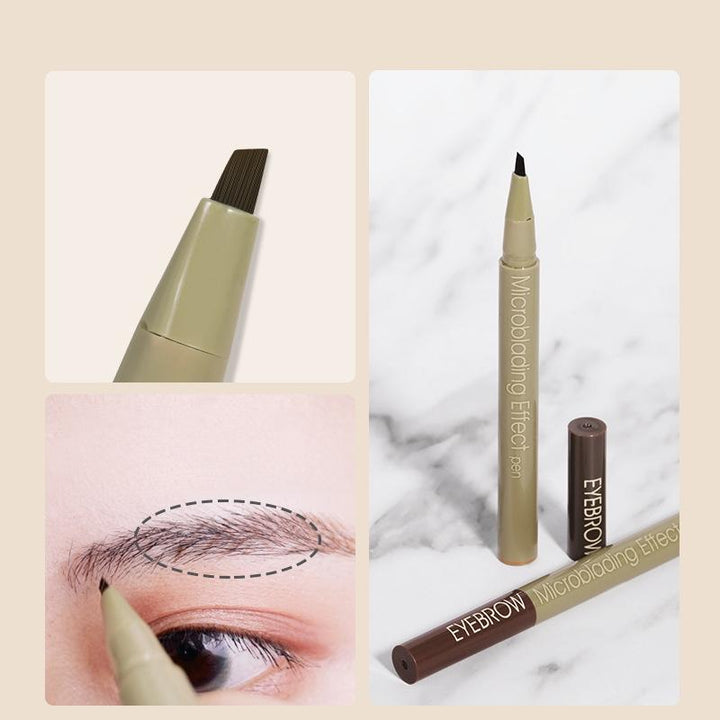 Langanhaltender Microblading Brauenstift für temporäres Microblading. Wasserfest für präzise Brauen.