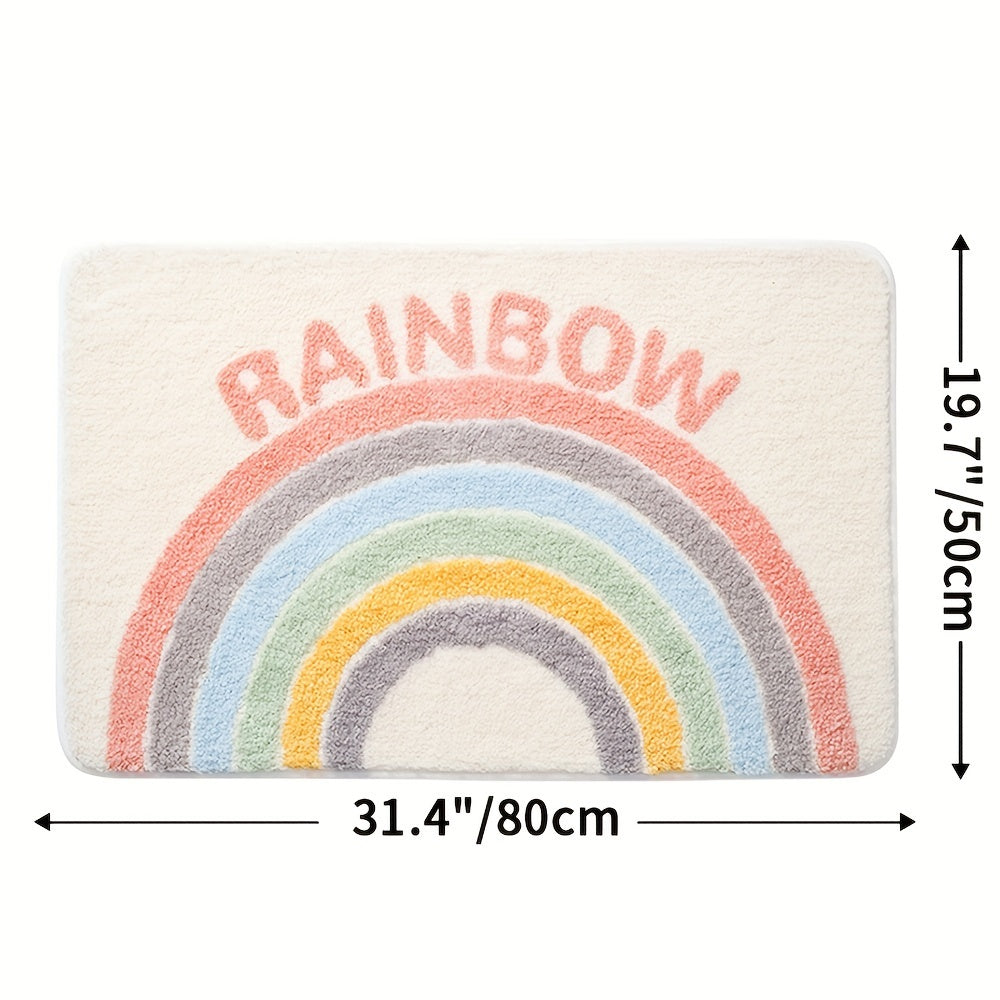 Milo Badematte mit lustigem Raketen-Design; saugfähig & sicher für Kinder im Badezimmer, schöne Wohndekoration.