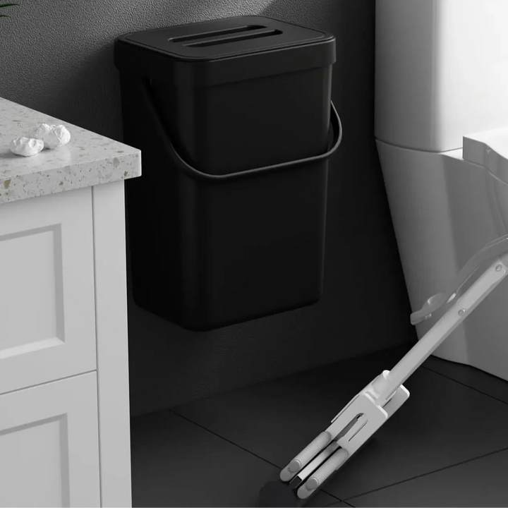 Stilvoller Mini Abfalleimer für Haushalt. Mit Deckel, hängend oder wandmontierbar in Küche, Bad & Büro.