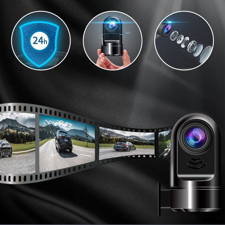 Wichtiges Autozubehör: 1080P HD Mini ADAS Dashcam, die 360° Rundumsicht für maximale Sicherheit bietet.