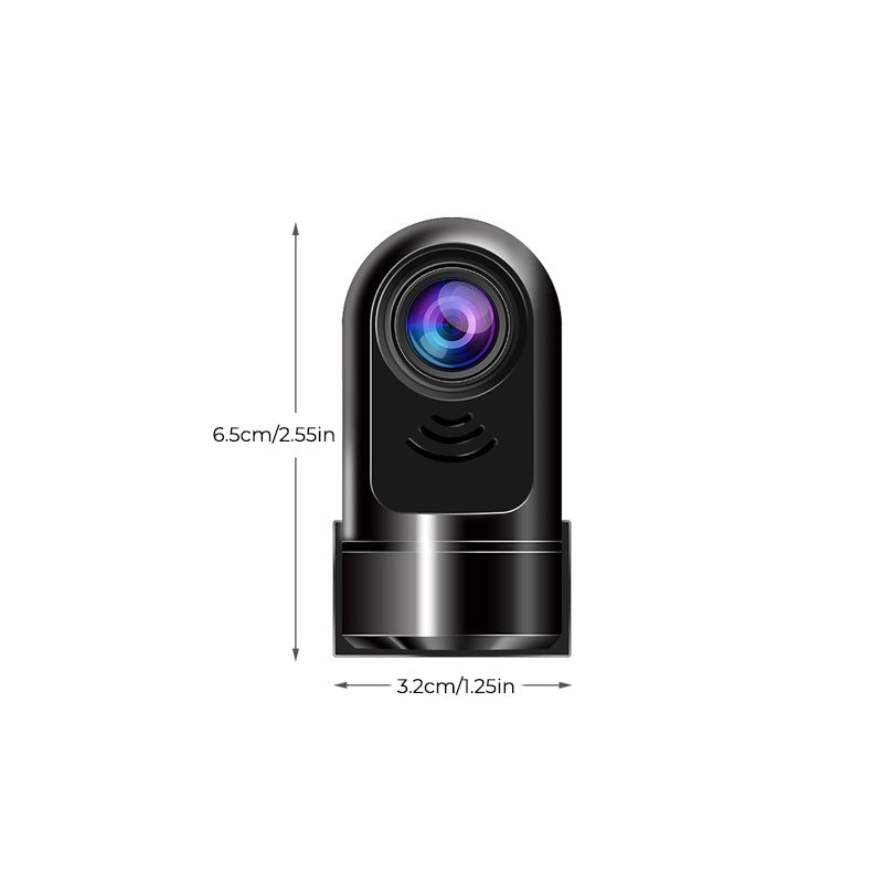 Mini HD Dashcam mit 1080P Auflösung und ADAS, sorgt für 360 Grad Überwachung und schützt Ihr Fahrzeug.