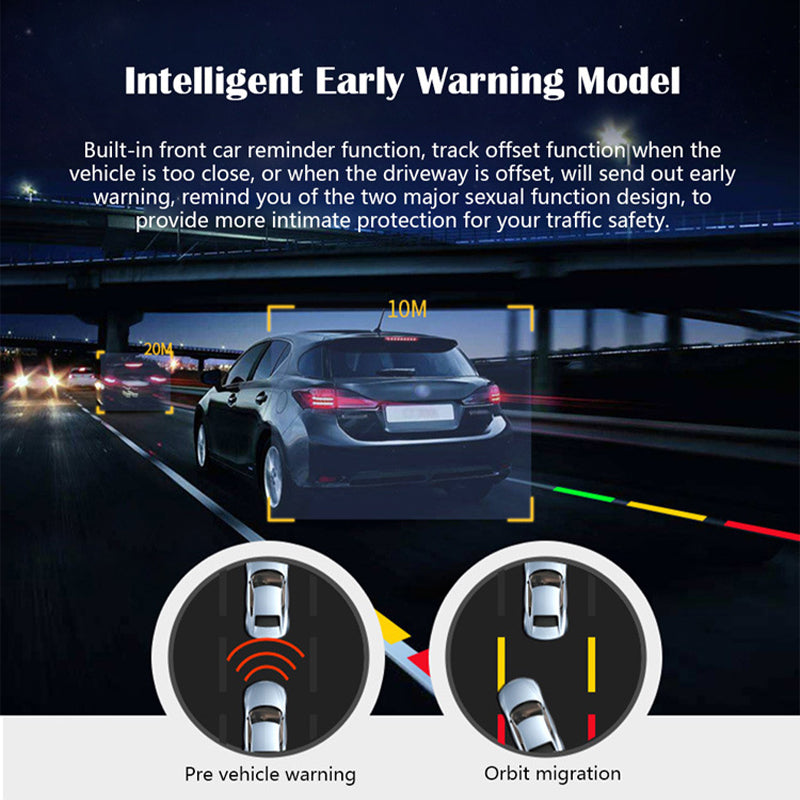 Fahrzeugkamera mit ADAS & Parküberwachung: 1080P HD Mini Dashcam für 360-Grad-Überwachung im Auto.