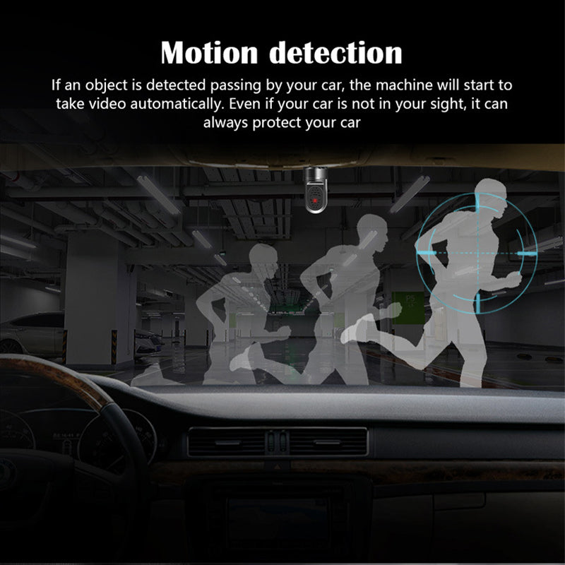 Kristallklare Full HD 1080P Mini Dashcam mit 360° Rundumsicht, unverzichtbares Autozubehör.