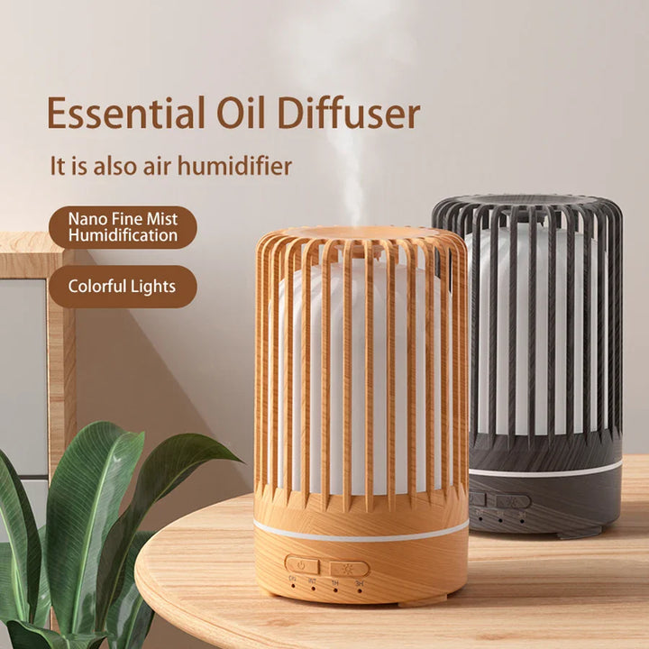 Mini Aroma Diffuser mit Ultraschall, LED-Licht & leiser Luftbefeuchtung für Entspannung Zuhause & Büro.