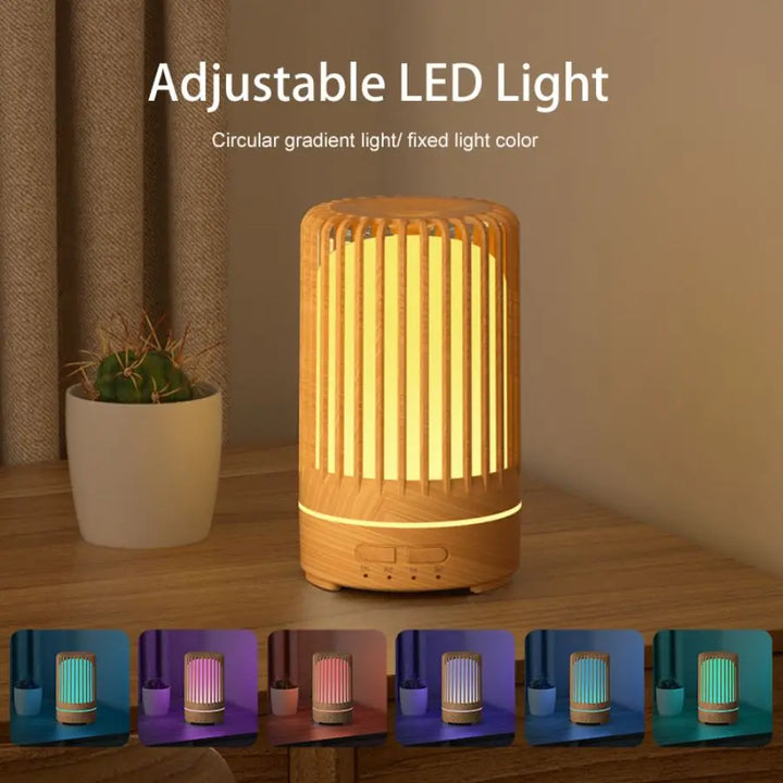 Praktischer USB Mini Aroma Diffuser mit LED-Licht für Duft und Luftbefeuchtung im Büro oder Zuhause.