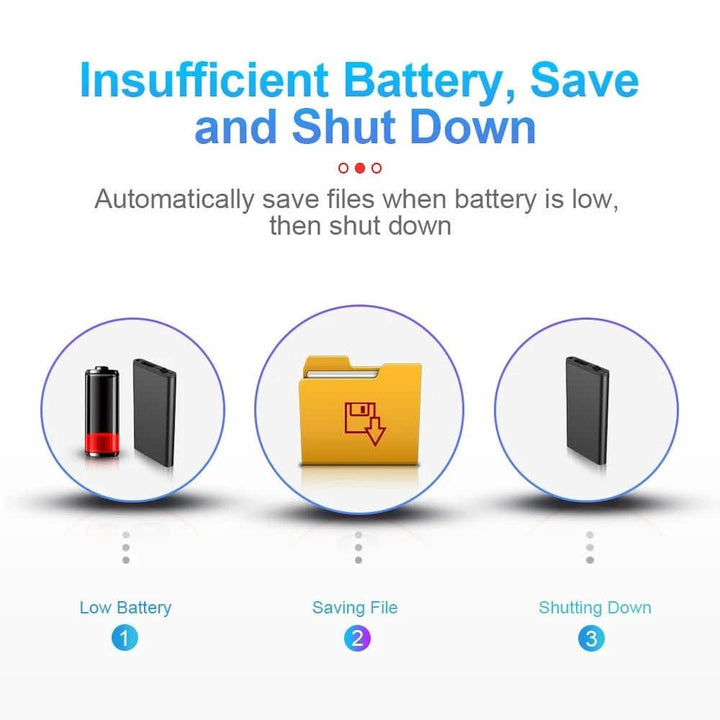Vielseitiges Mini Diktiergerät Gadget mit Sprachaktivierung für Notizen, Interviews & Audioaufnahmen.