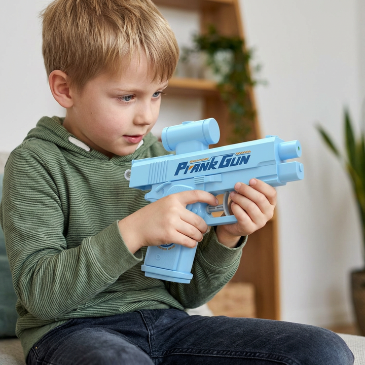 Kleine doppelseitige Wasserpistole für Kinder, super für Pool, Strand und jede Garten-Wasseraktivität im Sommer.