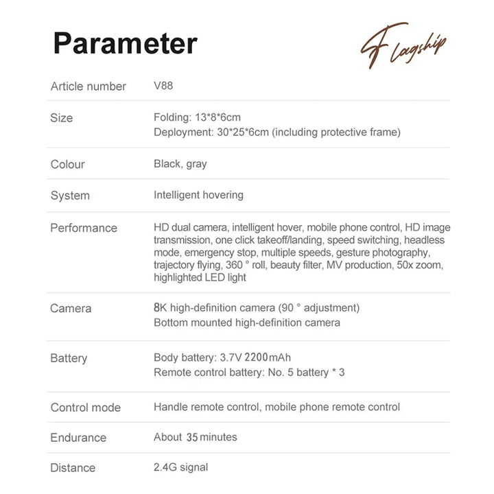 Hochauflösende 8K GPS-Drohne, ideal für Anfänger und erfahrene Drohnenpiloten.