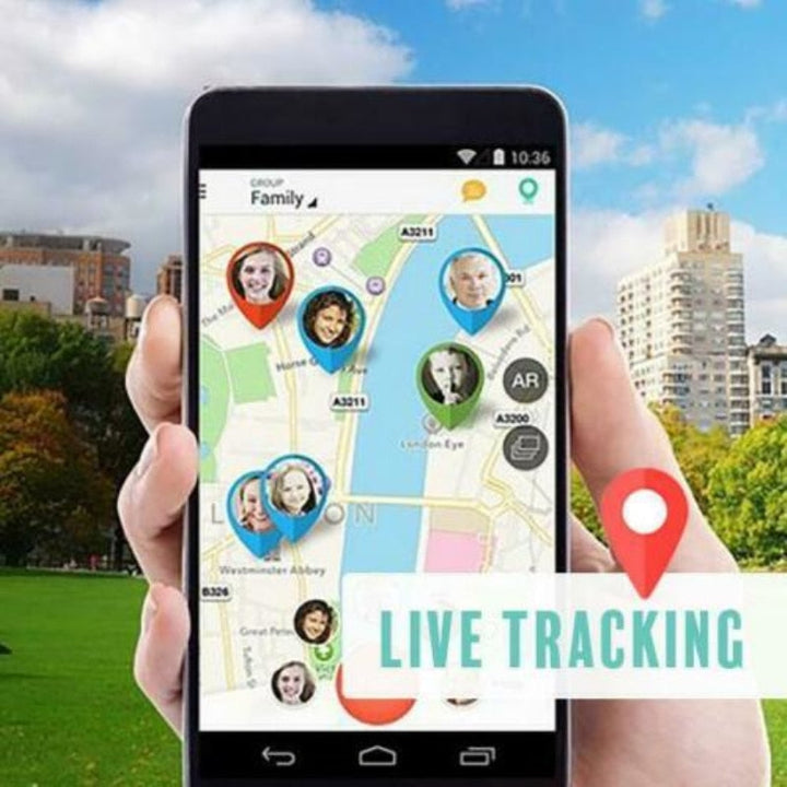 Kleiner GPS Tracker mit präziser Echtzeit-Ortung; sichert Kinder, Haustiere & Fahrzeuge. Mit SOS & Geofence.
