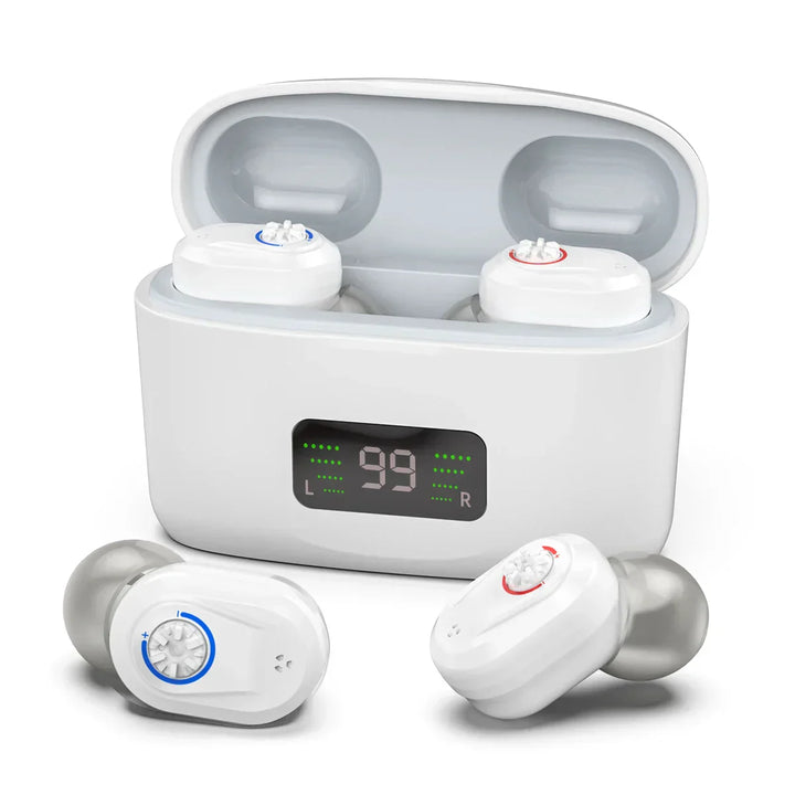 Komfortables kabelloses Mini-Hörgerät HearMax für exzellenten, klaren Klang und reduzierte Umgebungsgeräusche.