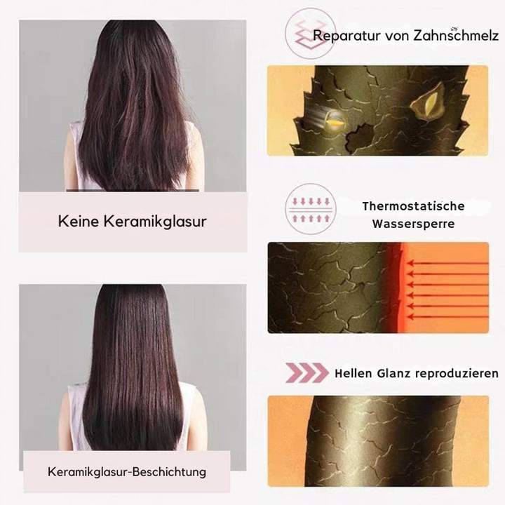 Tragbares 2-in-1 Mini-Glätteisen & Lockenstab für vielseitiges Haarstyling, kompaktes Reisegerät.