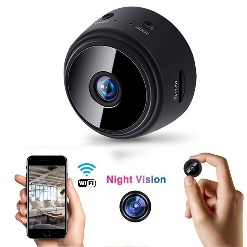Kompakte Mini WLAN Überwachungskamera für diskrete Heimsicherheit. HD-Qualität und einfache Installation.