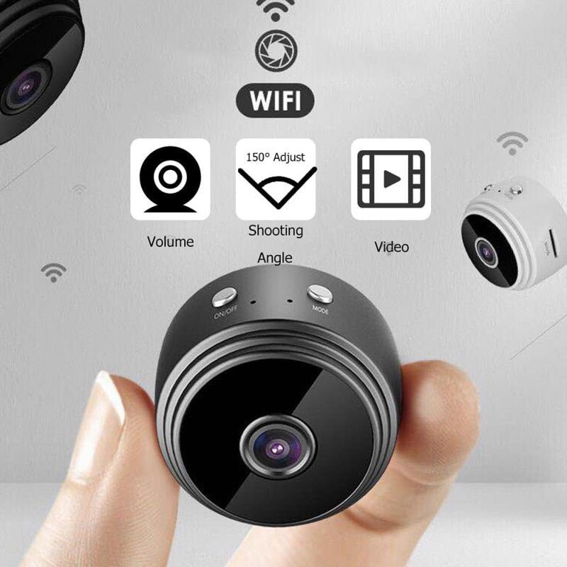 Smart Home Mini Überwachungskamera mit HD Video, Bewegungserkennung & WLAN Fernzugriff für Ihr Zuhause.