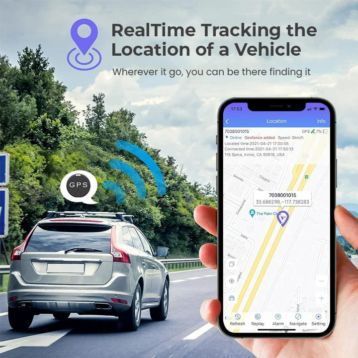 GPS-Tracker mit Echtzeit-Ortung für zuverlässigen Schutz vor Diebstahl, ideal für Fahrzeuge und persönliche Sicherheit.