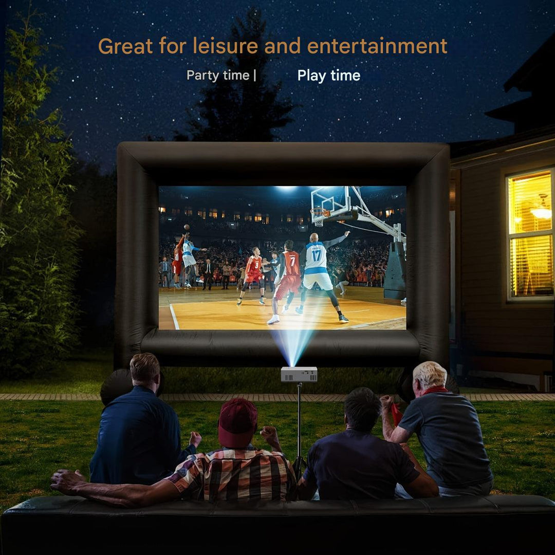Mini Heimkino Projektor mit Fernbedienung. Tragbar, 3000 Lumen, einfache Bedienung für jeden Raum.